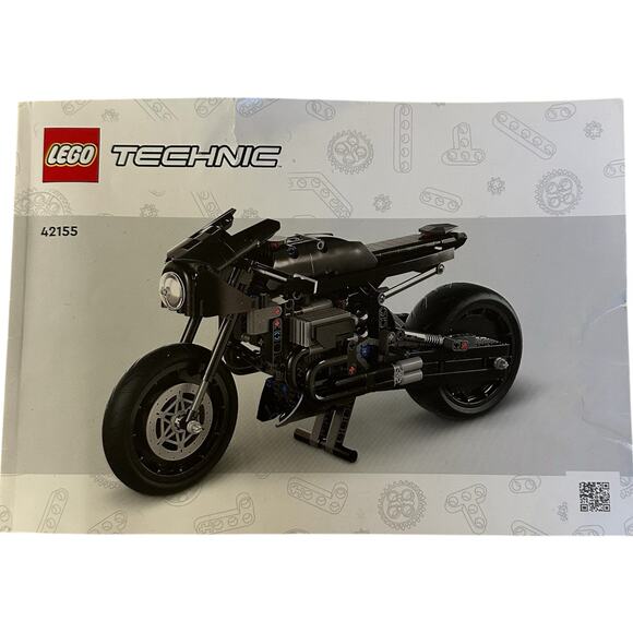 Lego Technic Batman Motorcycle Lego Manual 42155 Retired - Picture 1 of 8